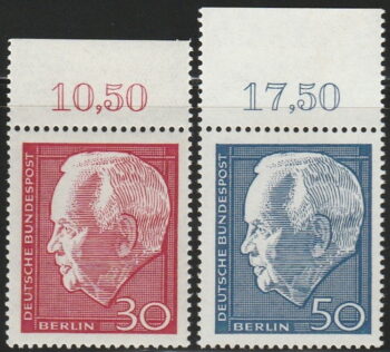 Berlin 1967 – 2 kompl ** – President Lubke